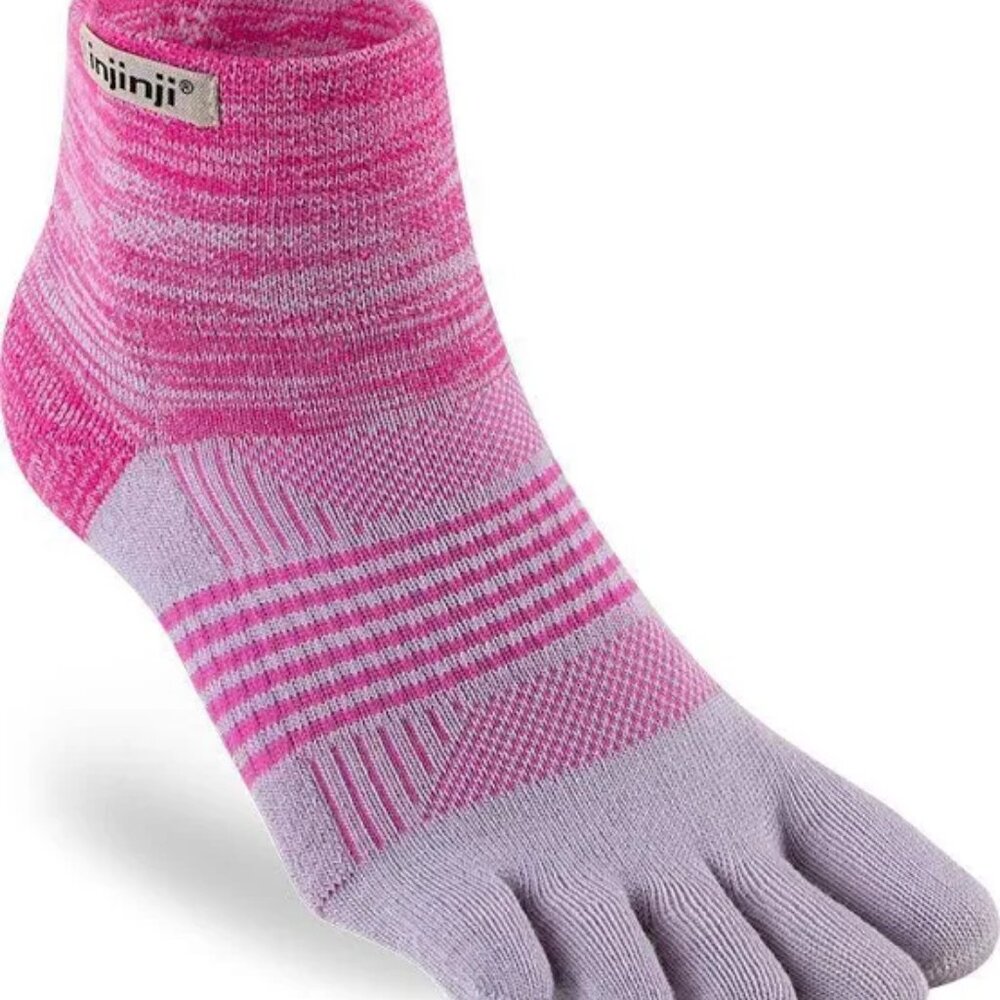 Injinji Trail Midweight Mini-Crew Toe Socks - Quarter Crew (For Women) - Picture 2 of 2